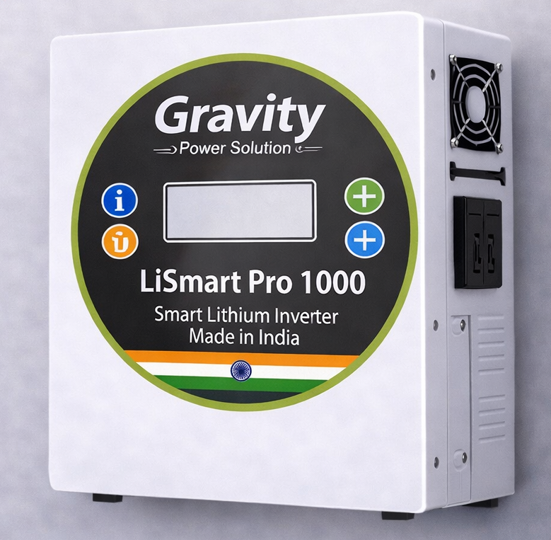 Gravity LiSmart Pro 1000 lithium inverter 800W 12V with smart BMS protection and pure sine wave output