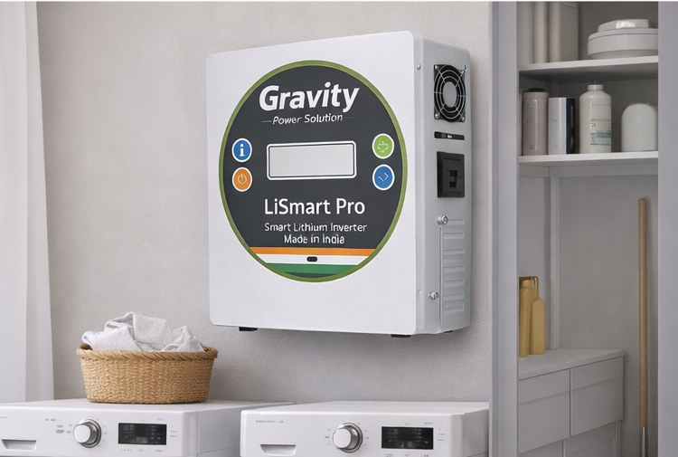 LiSmart Pro 2000 wall mounted smart lithium inverter for home